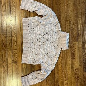 Worn once, over sized short bottom sweater!